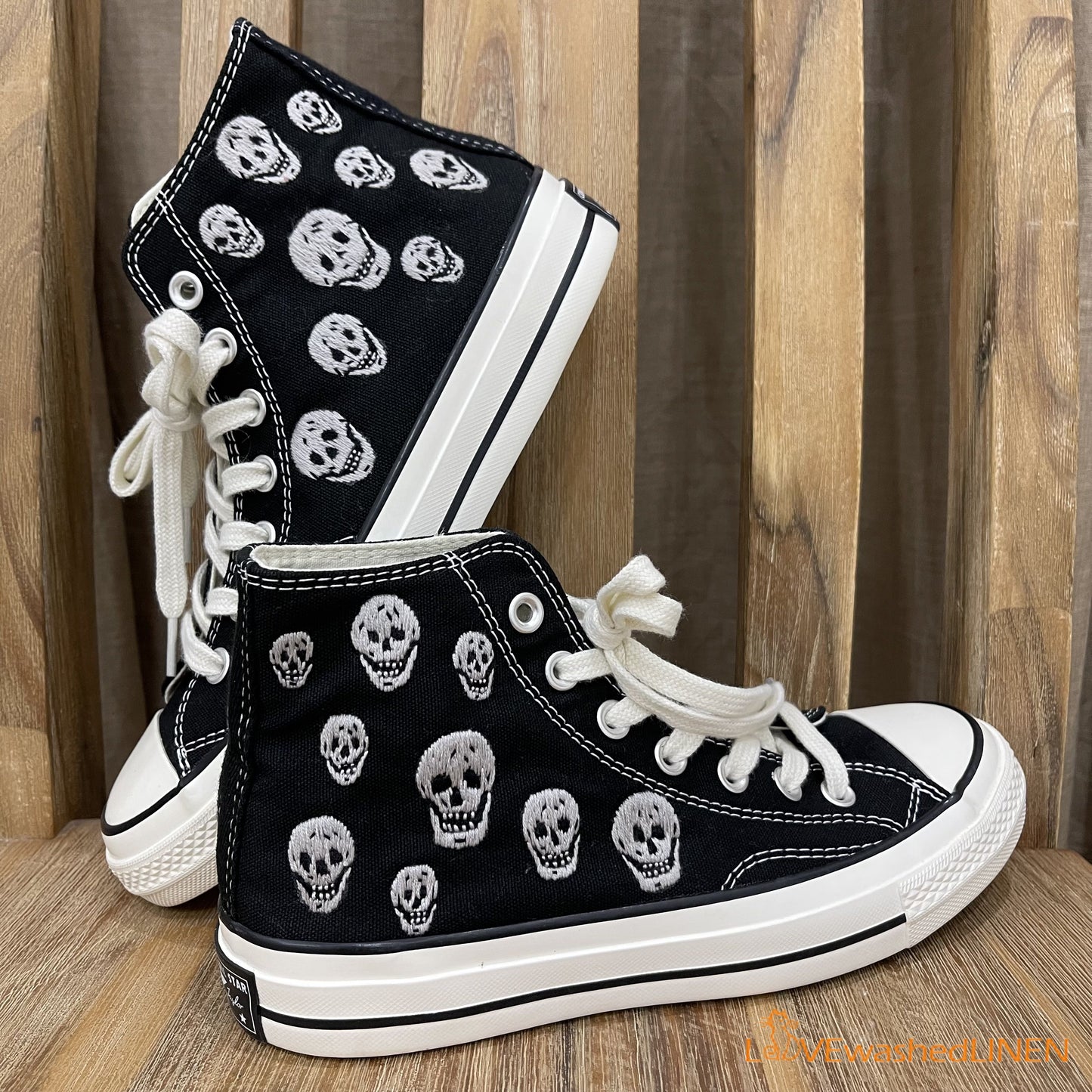 Custom Converse Chuck Taylor Embroidered Custom/Skulls Embroidered Converse Shoes/Skull Embroidered Sneaker Custom/Skull Shoes