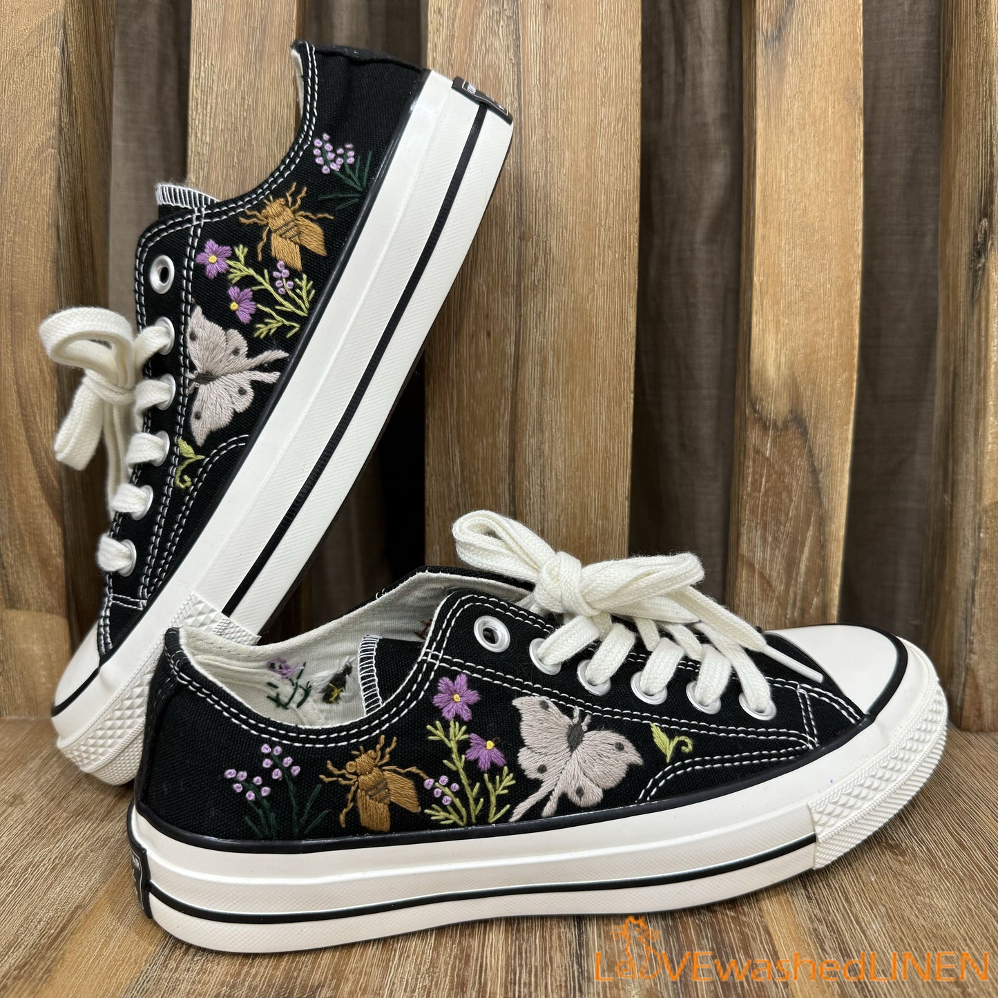 Custom Converse Embroidered/ Bugs Embroidered Converse/ Halloween Vibes Embroidered Sneakers/ Bugs Embroidered Sneakers