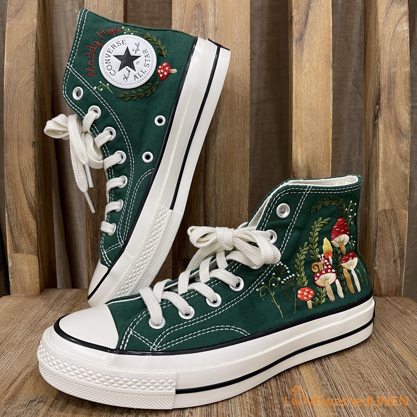 Custom Converse Chuck Taylor, Mushrooms Embroidered Converse Shoes/ Mushrooms Embroidered Converse Custom/ Mushrooms Embroidered Sneakers (Copy)