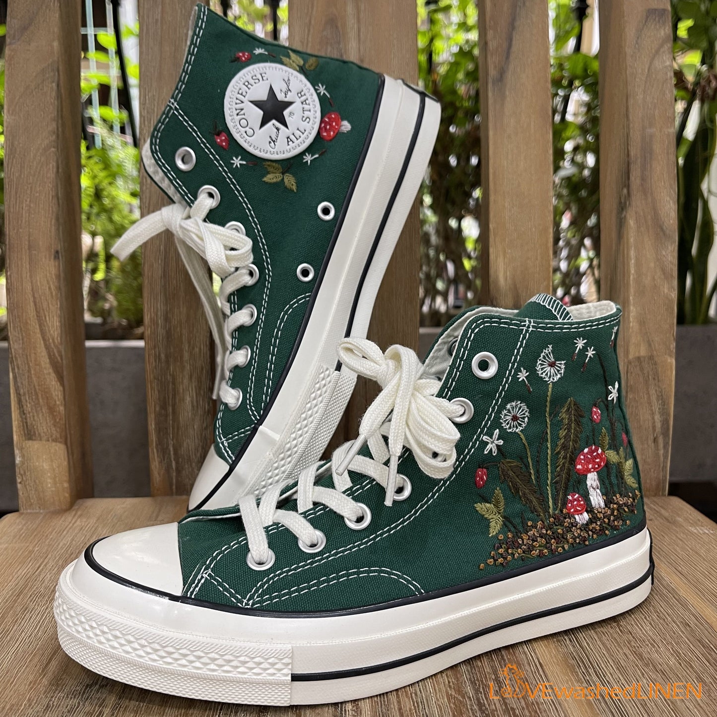 Custom Converse Chuck Taylor Mushrooms Embroidered Converse Shoes