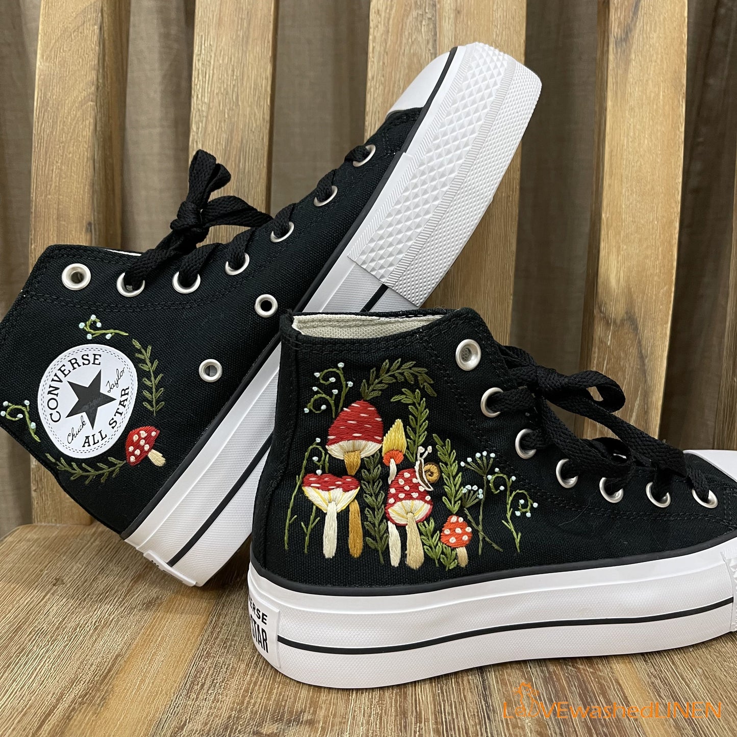 Custom Coverse Chuck Taylor/ Wedding Flowers Embroidered Converse/ Bridal Flowers Embroidered Sneakers Wedding Flowers Embroidered Sneakers/