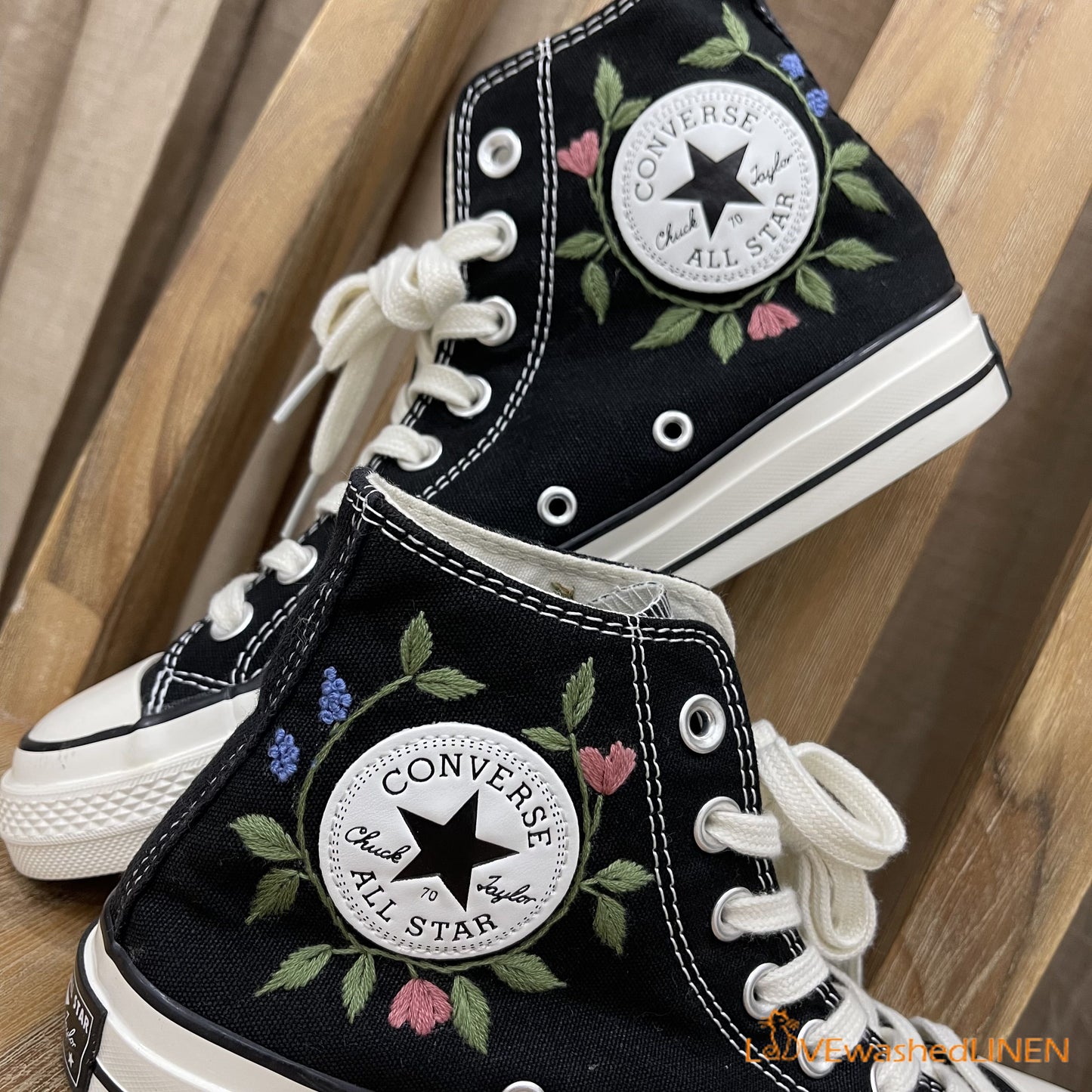 Custom Converse Chuck Taylor Embroidered/ Ghost Embroidered Converse/ Halloween Vibes Embroidered Sneakers