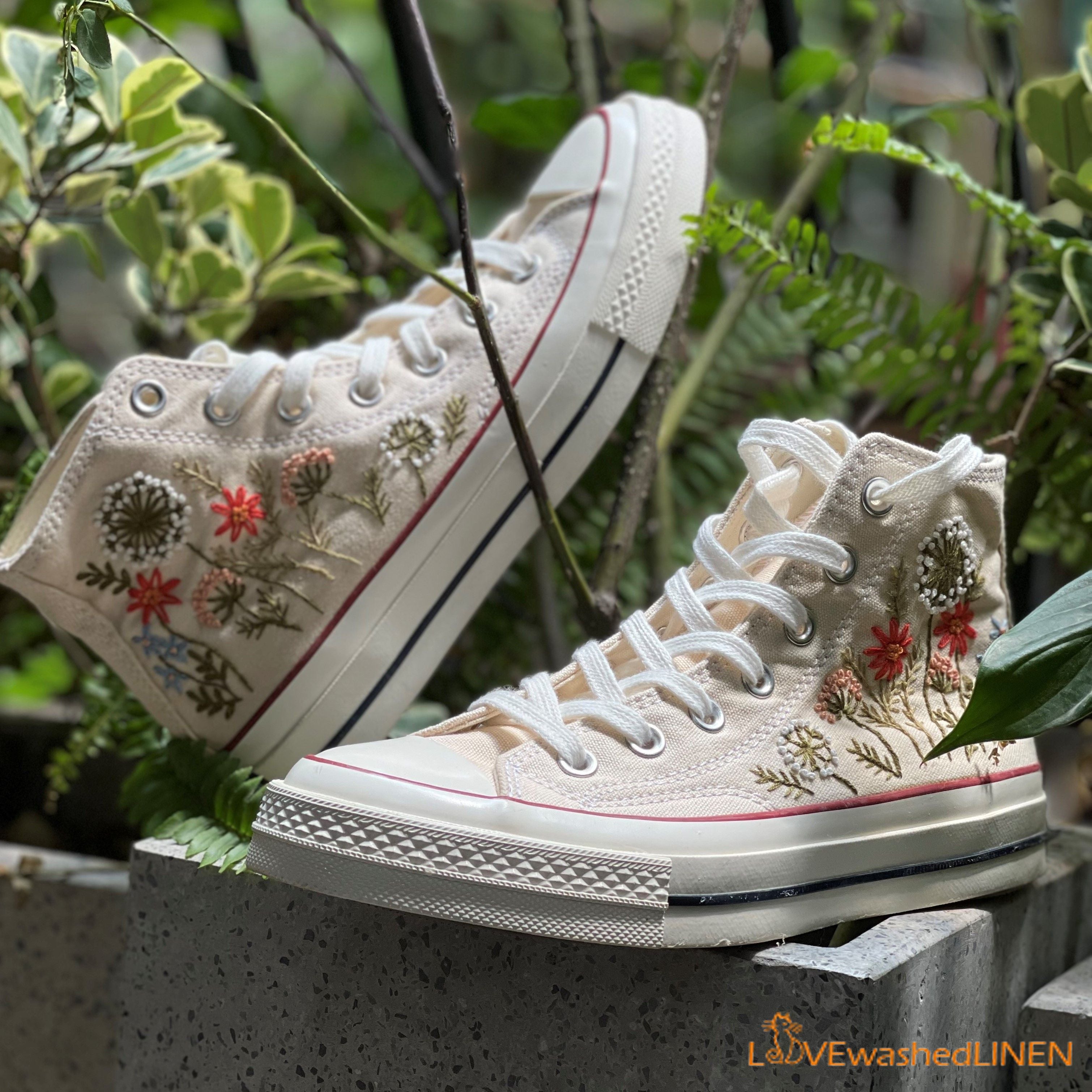 Custom hotsell floral converse