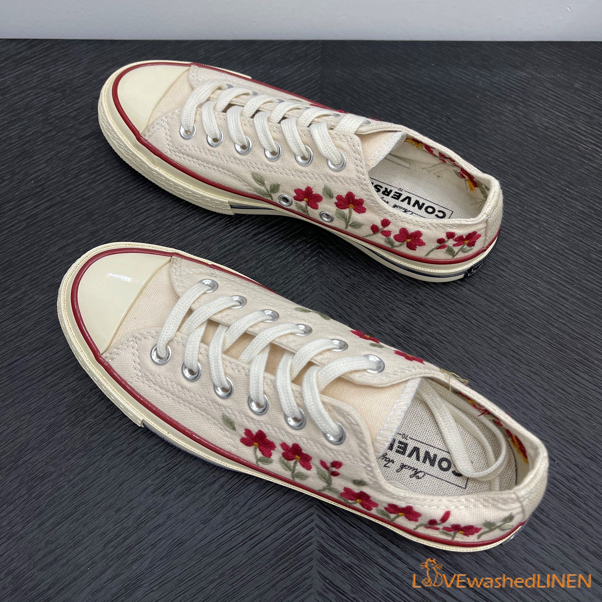 Embroidered Converse/ Custom Converse Chuck Taylor Embroidered Flowers –  lovewashedlinen
