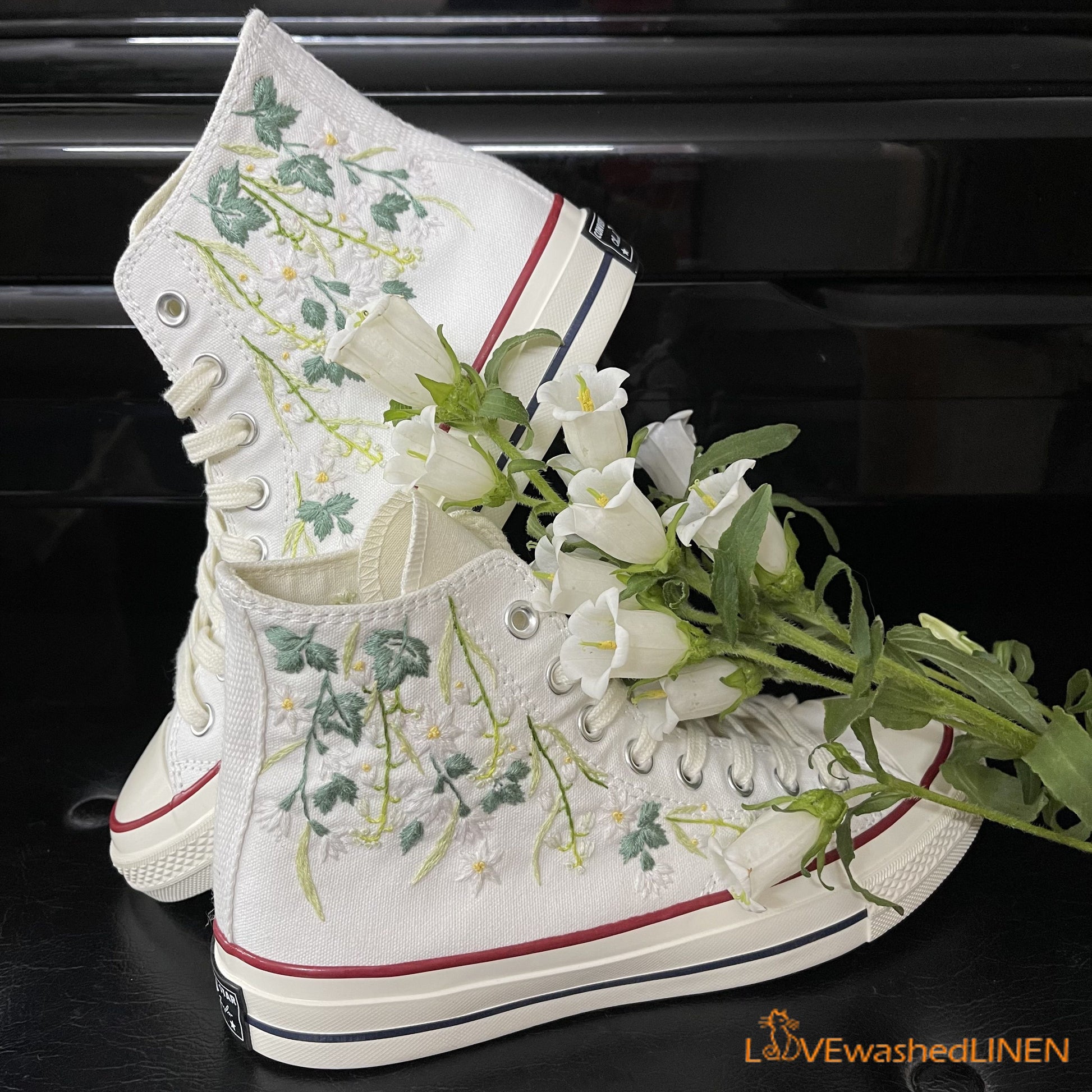 Bridal Converse/embroidered Wedding Converse/embroidered 