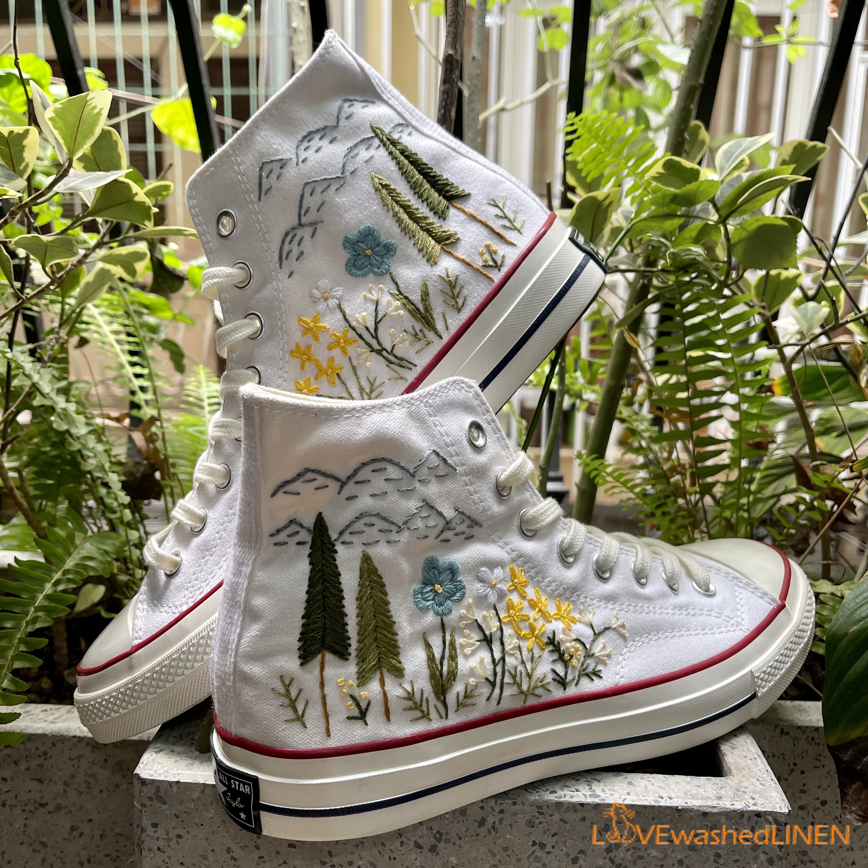 Converse embroidered shoes best sale