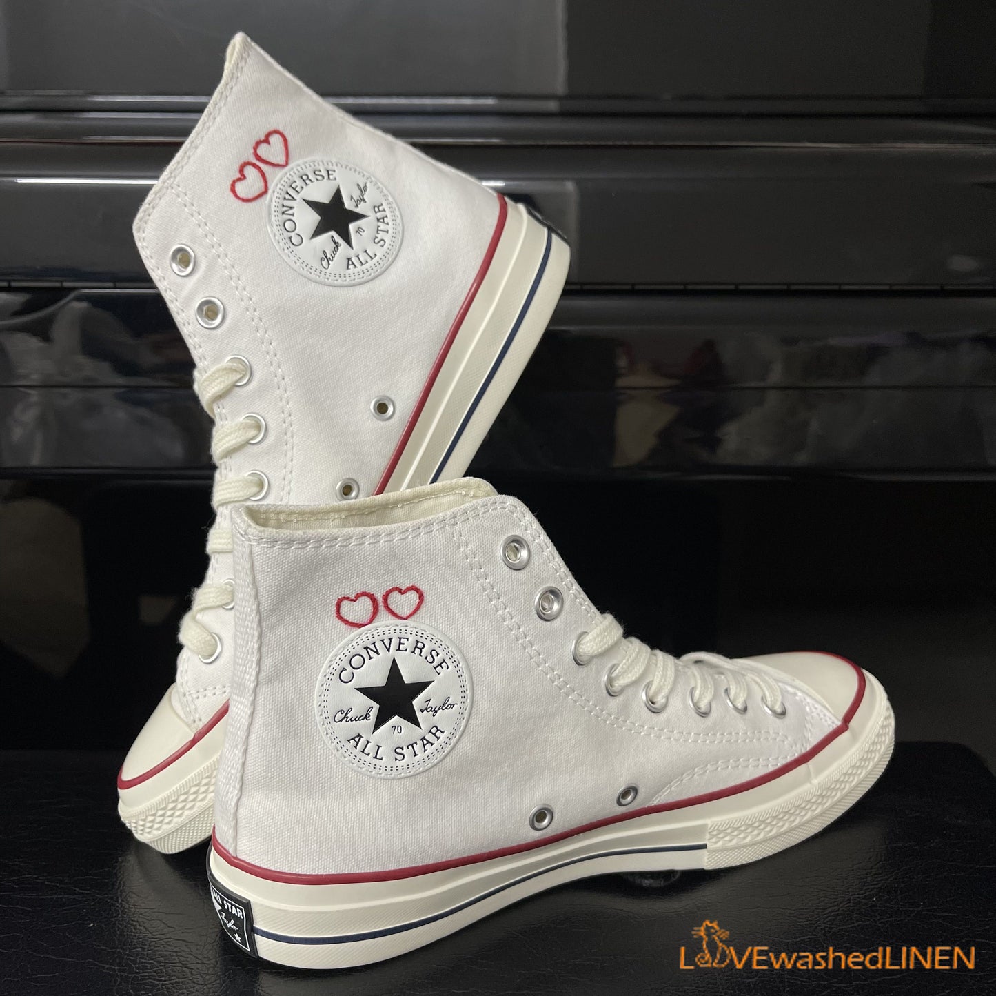 Custom Converse Chuck Taylor/ Frogs Embroidered Converse Shoes/ Frogs Embroidered Sneaker/ Wedding Lovers Frog Embroidered Shoes