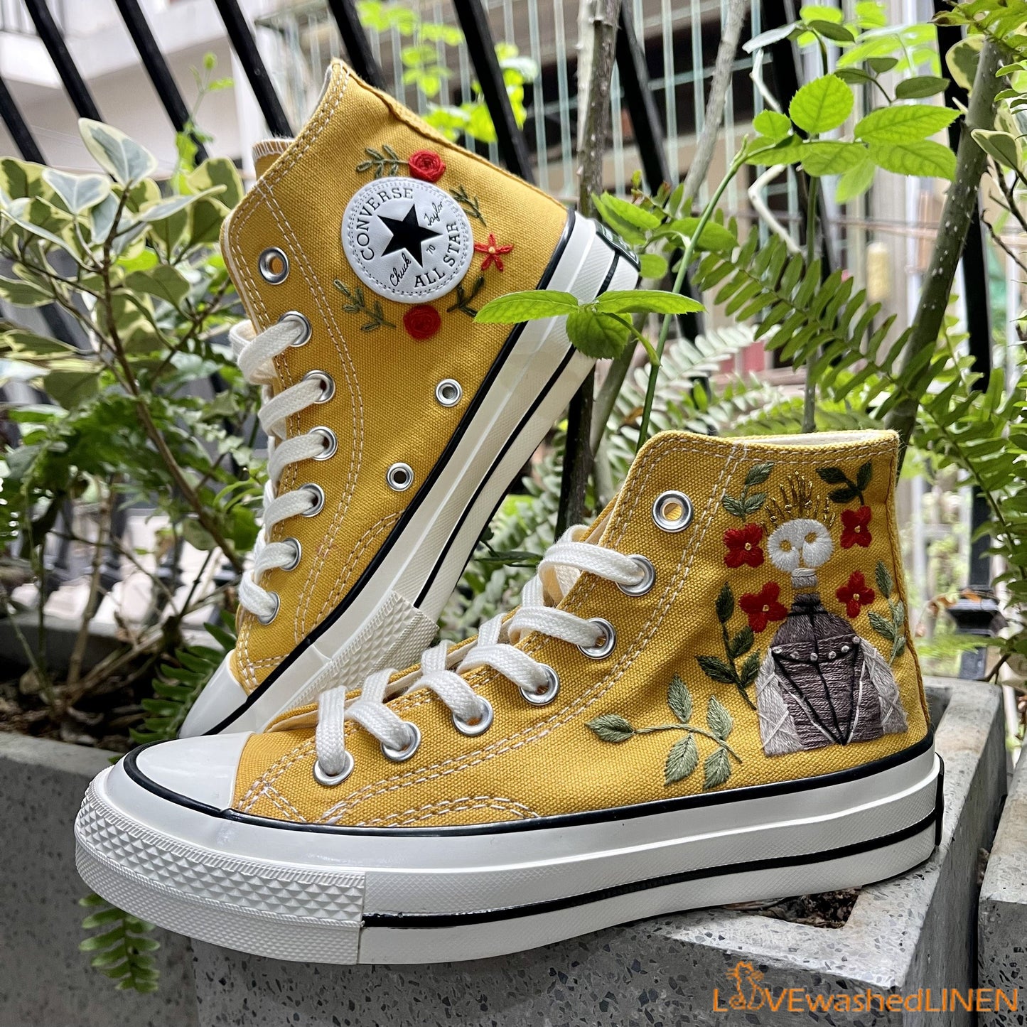 Custom Converse Chuck Taylor Embroidered Memento Converse Shoes/ Impressive Embroidered Converse Custom